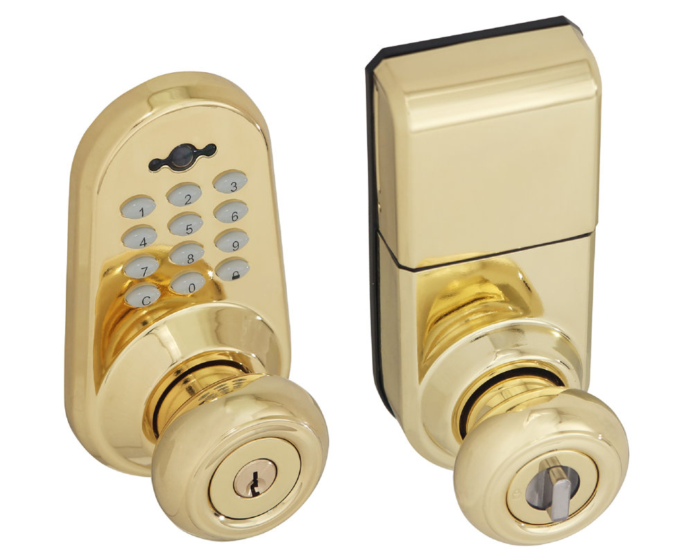 Honeywell Digital Keyless Electronic Door Knob & Reviews Wayfair